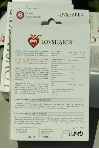 lovshaker compléments alimentaires composition