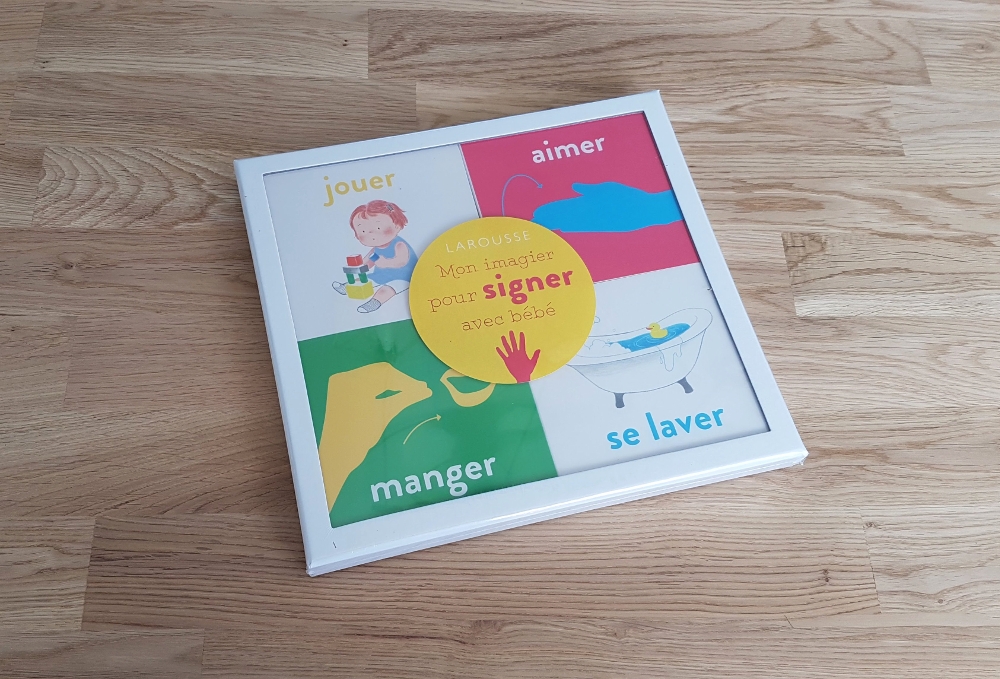 signes bébé expérience livre mon imagier pour signer avec bébé larousse